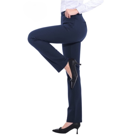 ZTN Women's Stretchy Dress Pants w/ Pockets Pull-on Straight Leg size 3XL - NWT - Picture 3 of 6